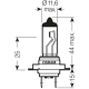 Лампа osram h7 12v 55w px26d ориг