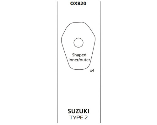 Кріплення сигналу/покажчика повороту oxford (кришка) для suzuki sv 650, gsxr 600/750/1000 (96-05) передня та задня (старий код: of867)