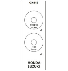 Oxford oxford HONDA/suzuki кріплення покажчиків поворотів/покажчиків поворотів (кришка) - комплект