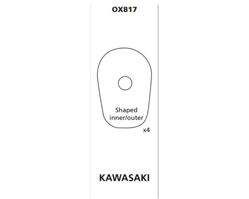 Oxford oxford kawasaki креплення покажника повору/покажника повору (кришка) - комплект