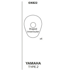 Oxford oxford YAMAHA ЗАДНІe2 кріплення сигналу/покажчика повороту (кришка) - комплект