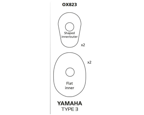 Oxford oxford YAMAHA ЗАДНІe3 кріплення покажчика повороту/покажчика повороту (кришка) - комплект