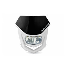 Polisport передня лампа модель halo led (led лампа - 12v dc) колір чорний/білий