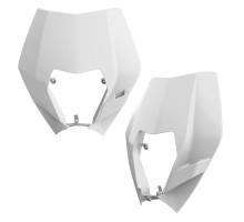 Кришка передньої лампи polisport ktm exc / exc-f / xc-w / xcf-w `08-13 колір білий (oem стиль)