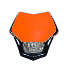 Racetech (rtech) v-face фара оранжева/чорна ktm