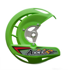 ЗАХИСТ ПЕРЕДНЬОГО ГАЛЬМІВНОГО ДИСКА ACCEL KAWASAKI KXF 250/450 '06-'18 КОЛІР ЗЕЛЕНИЙ (FDG-03GR)