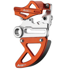 ЗАДНІЙ ГАЛЬМОВИЙ СУПОРТ ACCEL ТА ЗАХИСТ ДИСКА, KTM SX/SXF/EXC/EXCF '13-'22, HUSQVARNA TC/FC '15-'22 (25 ММ ВІСЬ), ОРАНЖЕВИЙ