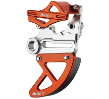ЗАДНІЙ ГАЛЬМОВИЙ СУПОРТ ACCEL ТА ЗАХИСТ ДИСКА, KTM SX/SXF/EXC/EXCF '13-'22, HUSQVARNA TC/FC '15-'22 (25 ММ ВІСЬ), ОРАНЖЕВИЙ