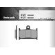 Гальмівні колодки brenta kh145 / kh236 sintered metal (gold) (gsf1200 '96-'00, gsxr750/1100 '88-92, triumph) (ft 4127)