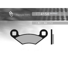 Гальмівні колодки brenta kh159 спічений метал (золото) polaris (39.1x96.9x7.1) (ft 4158)
