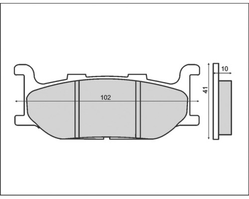 Гальмівні колодки brenta kh179 (органічні) YAMAHA xj/xv/xvs/xp передні