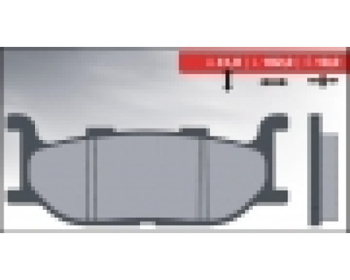 Гальмівні колодки brenta kh179 спічений метал (золото) (ft 4057)