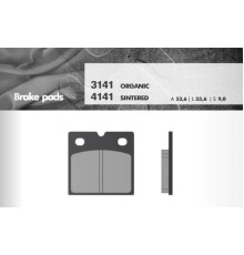 Гальмівні колодки brenta kh18 передні (bmw k75/100/1100/1200, r45/65/80/100) (ft 3141)