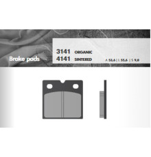 Гальмівні колодки brenta kh18 sintered metal (gold) (bmw k75/100/1100/1200, r45/65/80/100) (ft 4141)