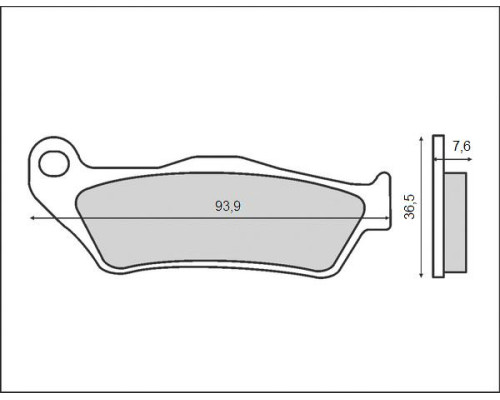 Гальмівні колодки brenta kh181 (органічні) суппорт brembo передний напр. ktm sx/exc