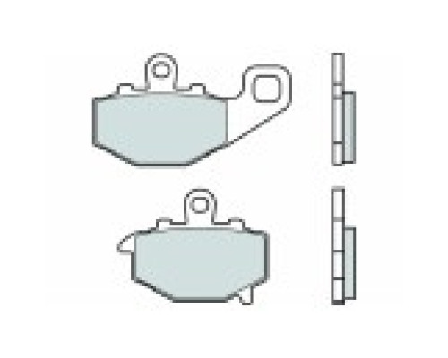 Гальмівні колодки brenta kh192 спічений метал (золото) задні (ft 4089)