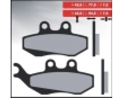 Гальмівні колодки brenta kh194 спічений метал (золото) (ft 4017)
