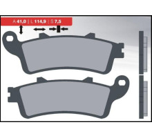 Гальмівні колодки brenta kh281 / kh261 (органічні) (товщина 9,5 мм)