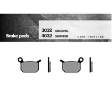 Гальмівні колодки brenta kh325 sintered metal (gold) (ktm sx 50/65) (ft 4032)