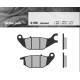 Гальмівні колодки brenta kh343 HONDA monkey 125 '19-, cbr 125 04-10, xl 125 v varadero 01-11, YAMAHA yzf 150 14-, triciЗАДНІ125 '14-, cf moto 125 papio '17 задні (органічні)