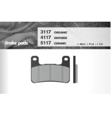 Гальмівні колодки brenta kh379 suzuki gsxr/vzr/m1800, kawasaki zx10/z1000, передні (ft 3117)