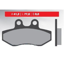 Гальмівні колодки brenta kh393 (organic) YAMAHA nxc 125 cygnus`04-13, mbk flame 125`04-12, передні