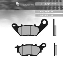 Гальмівні колодки brenta kh464 YAMAHA ybr 125 '06-'15 передні (ft 3152)