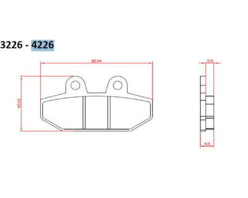 Гальмівні колодки brenta kh710 спічений метал (золото) harley-davidson 1750/1870 '18-20, задні (ft 4226)