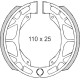 Гальмівні колодки brenta daelim / HONDA / kymco / peugeot / sym (110x25 мм) (ft 01200)