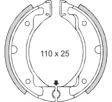 Гальмівні колодки brenta YAMAHA dt50mx/r dt80 pw80 sr125 (110x25) (ft 0304)
