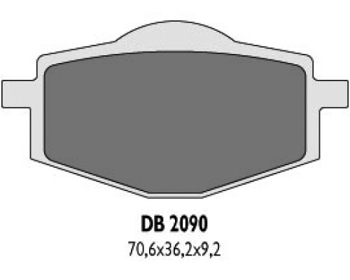 Гальмівні колодки delta braking kh101 задні - заміна db2090mx-n та db2090qd-n