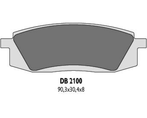 Гальмівні колодки delta braking kh105 YAMAHA tt350/600 - заміна db2100mx-d та db2100qd-d