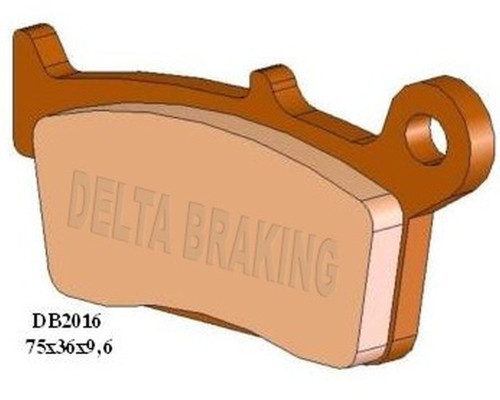 Гальмівні колодки delta braking kh131/3/kh233 задні HONDA nsr 50 mini '00-'09, xz 50/100 '09-'19, nsf 250r '11-, crf 230 '08-'15, kawasaki klx 300 '21-