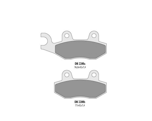 Гальмувальні колодки delta braking kh135 / kh214 передні - заміна db2200mx-d та db2200qd-d