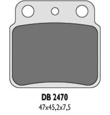 Гальмівні колодки delta braking kh137 ltz400 / ltr450 задні