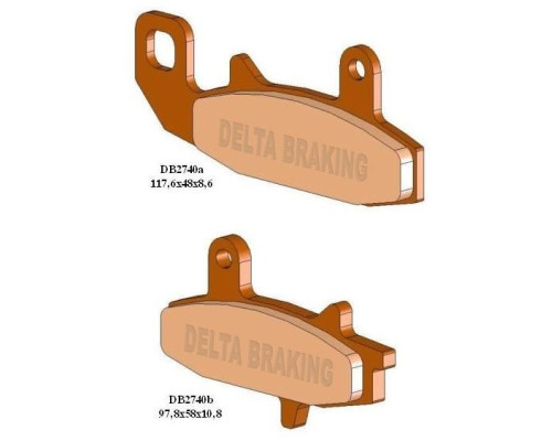 Гальмівні колодки delta braking kh147 - заміняють db2740mx-d та db2740qd-d