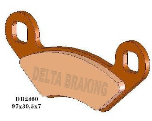 Гальмівні колодки delta braking kh159 polaris - заміна db2460mx-d та db2460qd-d