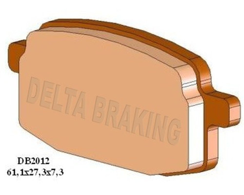Гальмувальні колодки delta braking kh169 передні adly silver/fox 50 '01-'05, peugeot clic 50 '08-'11, YAMAHA ya 100 grand axis '05, yw 100t '96, beta 125r