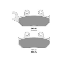 Дельта гальмувальні колодки kh172 передні YAMAHA xt600 92-03, xt660 91-98 - заміна db2690mx-d та db2690qd-d