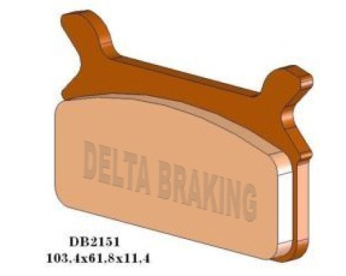 Гальмувальні колодки delta braking kh201 harley