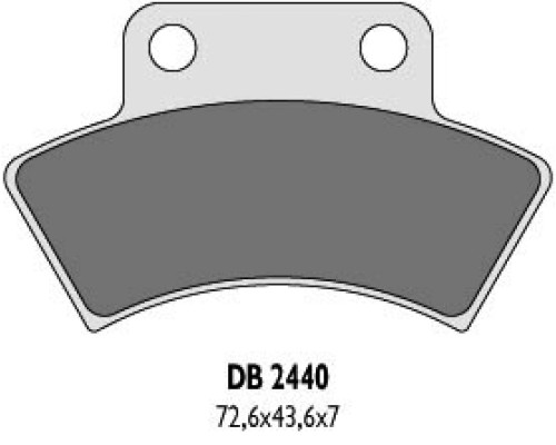 Гальмувальні колодки delta braking kh232 quadzilla, polaris задні - заміна db2440mx-d та db2440qd-d
