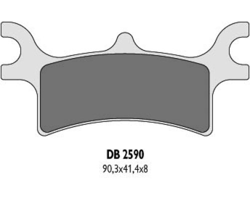 Гальмувальні колодки delta braking kh314 polaris задні - заміна db2590mx-d та db2590qd-d