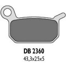 Гальмівні колодки delta braking kh325 ktm 50/60 задні - заміна db2360mx-d та db2360qd-d