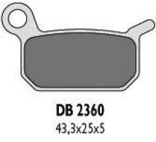 Гальмівні колодки delta braking kh325 ktm 50/60 задні - заміна db2360mx-d та db2360qd-d