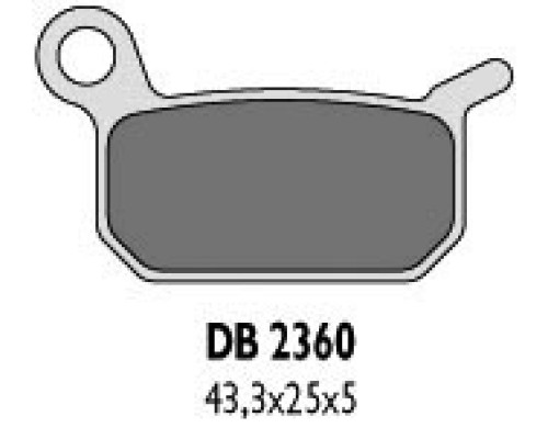 Гальмувальні колодки delta braking kh325 ktm 50/60 задні - заміна db2360mx-n
