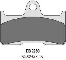 Гальмувальні колодки delta бракінг kh344 YAMAHA yfm 660 02-08 задні - заміна db2550mx-d та db2550qd-d