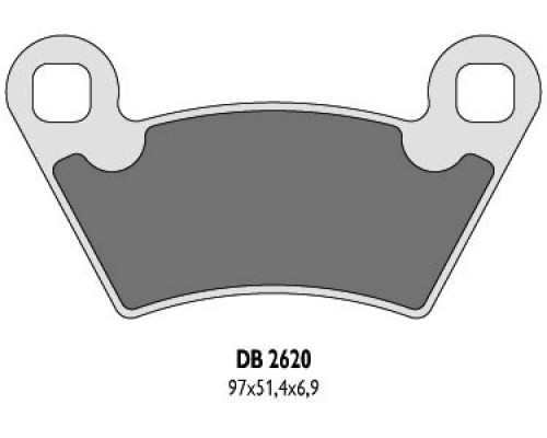 Гальмівні колодки delta braking kh354 polaris - заміна db2620mx-d та db2620qd-d