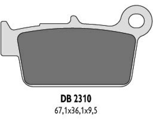 Гальмівні колодки delta braking kh367 задні kxf/rmz/yz/yzf - заміна db2310mx-d, db2310qd-d та db2310or-n