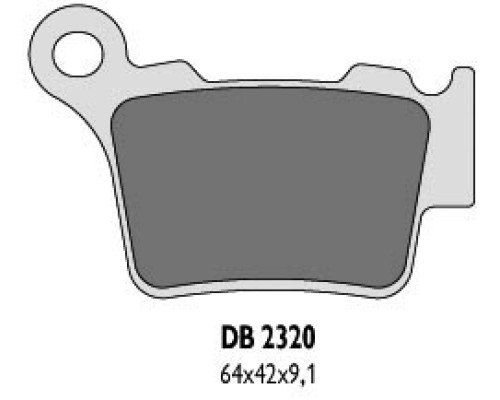 Гальмувальні колодки delta braking kh368 задні brembo (ktm) - заміна db2320mx-d та db2320qd-d