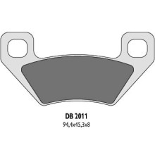 Гальмувальні колодки delta braking kh395 arctic cat - заміна db2011mx-d та db2011qd-d